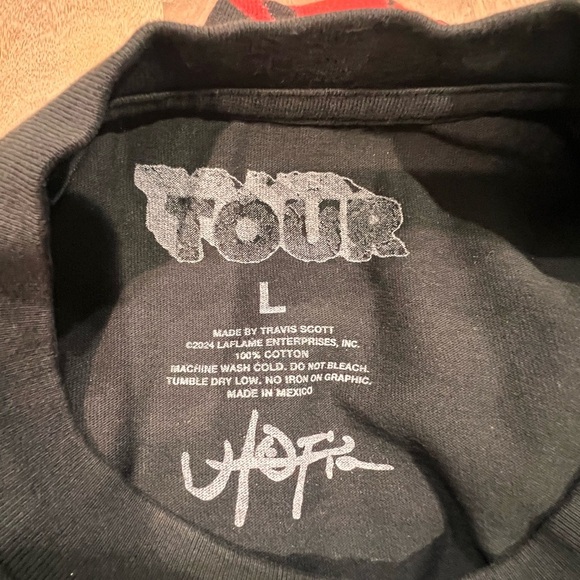 Travis Scott Shirt Mens Large Black Utopia Circus Maximus Tour Cactus Jack - Picture 2 of 3